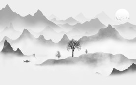 中式高端唯美山水 TIF分层