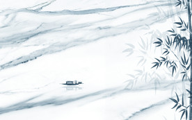 竹子意境唯美山水 TIF分层