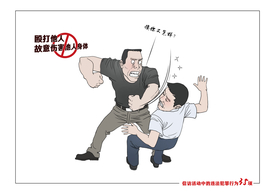 非访漫画——殴打他人