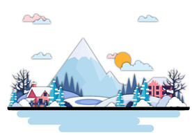 雪山冰冷AI适量临摹插图图