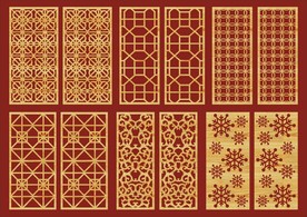 隔断屏风花纹