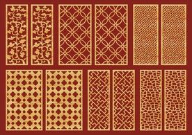 隔断屏风花纹
