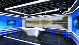 演播室 全景 开放式