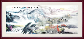 巨幅山水画