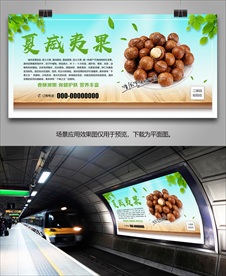 夏威夷果招贴海报灯箱展板挂画