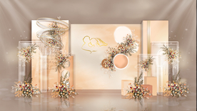 香槟色婚礼效果图