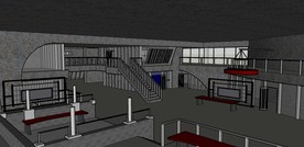 草图大师模型办公室楼