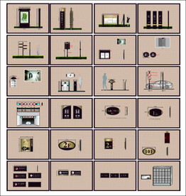地产导视标识模板