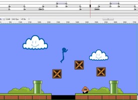 火柴人过关类似游戏64秒动画