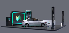 车展展台设计案例效果图