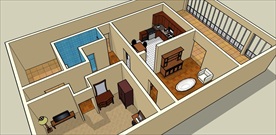 草图大师模型家装模型2居室