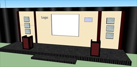 草图大师模型发布会舞台