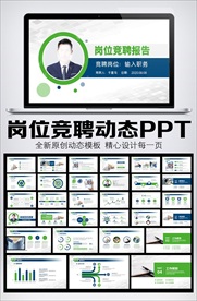 岗位竞聘动态PPT模板