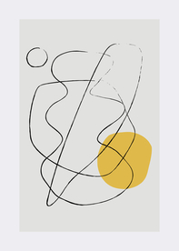 抽象几何线条装饰画