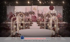 红色系婚礼仪式区