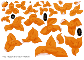 陈皮手绘素材