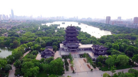 4K航拍江南大明湖