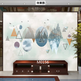 轻奢几何 三角圆圈立体