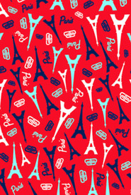 服装设计 巴黎铁塔印花