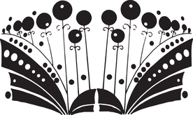 装饰画 墙面装饰 花的纹样 黑