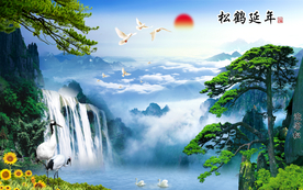 山水画 水墨山水画 意境山水画