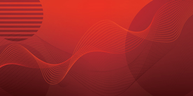 红色线条展板舞台通用背景红旗