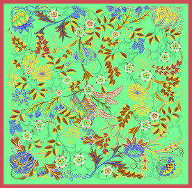 复杂好看方巾新款