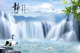 山水画 水墨山水画 意境山水画