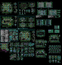 欧式别墅住宅图纸