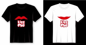 吻我KISSME情侣装下上嘴唇