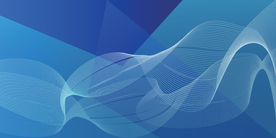 蓝色动感线条矢量图