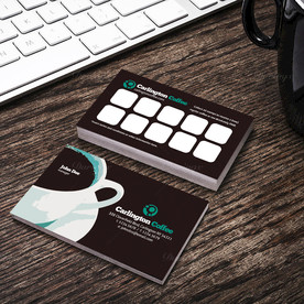 简约名片双面PSD展开图