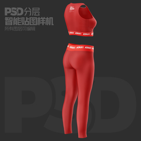 健身服套装样机