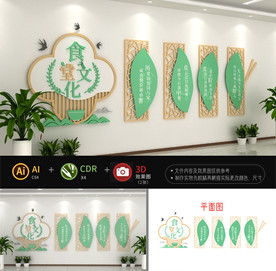 食堂文化文化墙