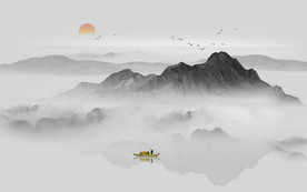 水墨山水画