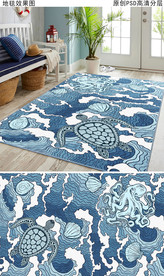 海洋风情欧式复古地毯