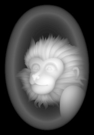 十二生肖 猴灰度图