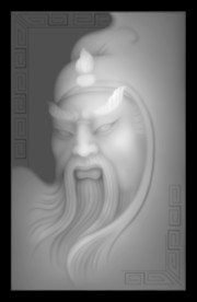 关公灰度图 关羽灰度图