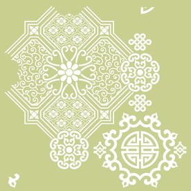 硅藻泥网板欧式现代中式花纹