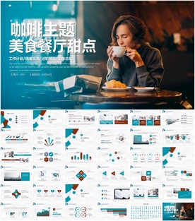 咖啡主题美食餐厅甜点美食PPT