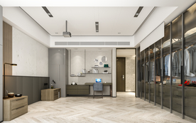 现代背景墙 卧室3D空景摄影墙