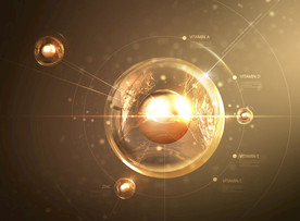 化妆品科技球营养元素素材