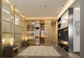 现代背景墙 卧室3D空景摄影墙