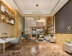 现代背景墙 卧室3D靠床摄影墙