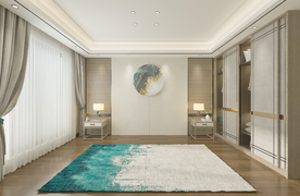 卧室背景墙 现代3D效果摄影墙