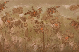 复古热带植物风景