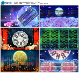 算盘情忆 舞蹈 舞台背景视频