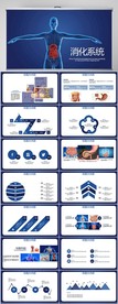 蓝色医疗医学消化系统动态PPT