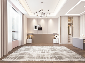 极简背景墙 卧室靠床3D摄影墙