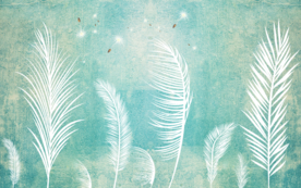 芦苇背景装饰画